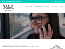 Tablet Screenshot of naomimorrison.com